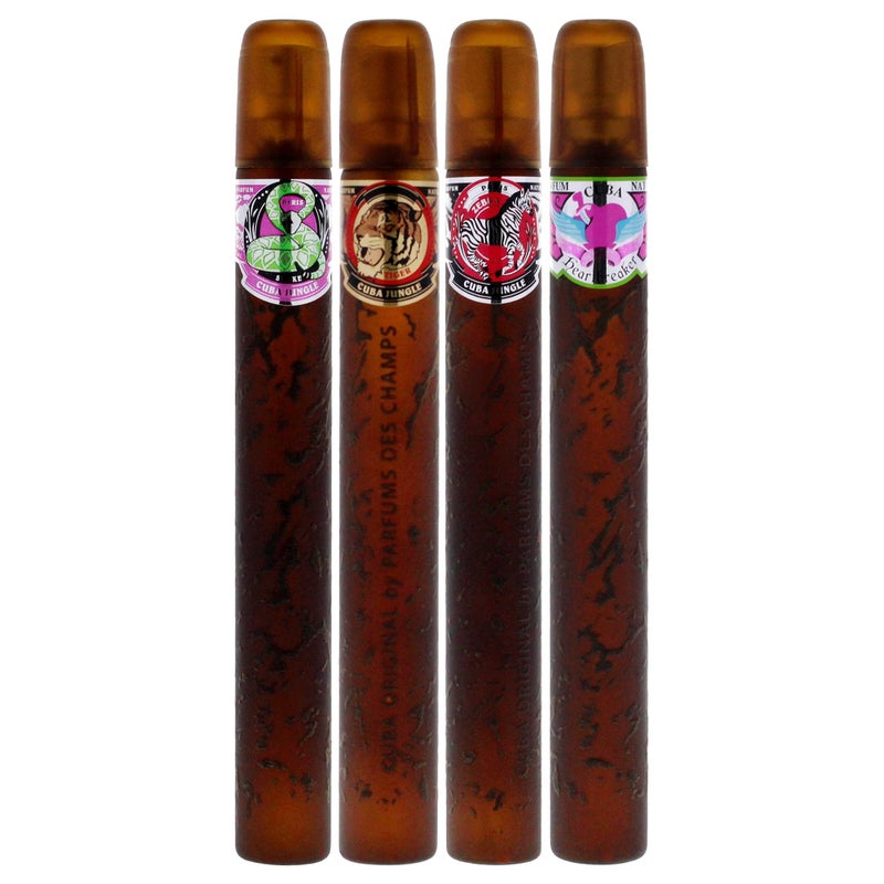 Cuba Jungle 4 Pieces Gift Set for Women, (Snake + Tiger + Zebra + Heartbreaker 4Ã—1.17 Ounce Eau de Parfum Spray) - Image 2