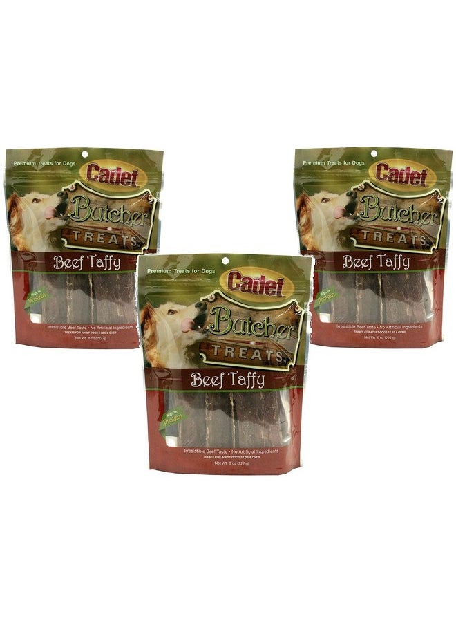 Cadet Cadet 3 Pack of Butcher Treats, 8 Ounces each, 100 Percent Beef Dog Snacks  - Image 1
