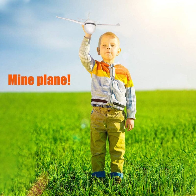 BooTaa Toy Airplanes, 2 Pack 20" Airplane Toys, Outdoor Kids Toys, Large Foam Plane Glider, Birthday Gifts for 3 4 5 6 7 8 9 10 Year Old Boys Girls, Outdoor Yard Games for Kids - Image 4