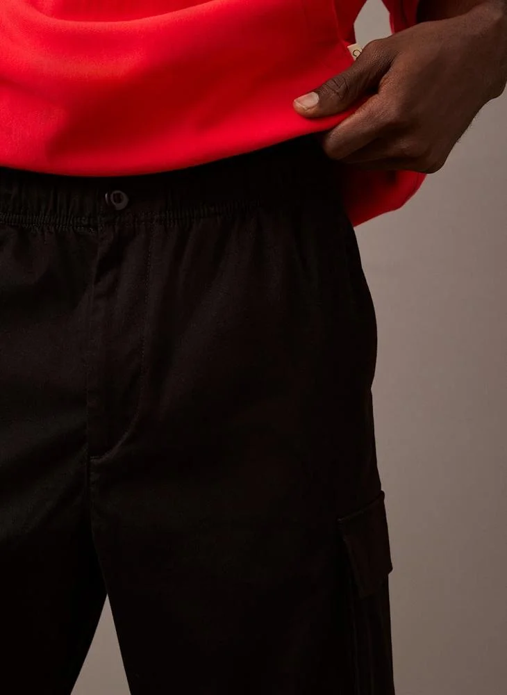 Calvin Klein Jeans Cotton Stretch Straight Fit Cargo Trousers