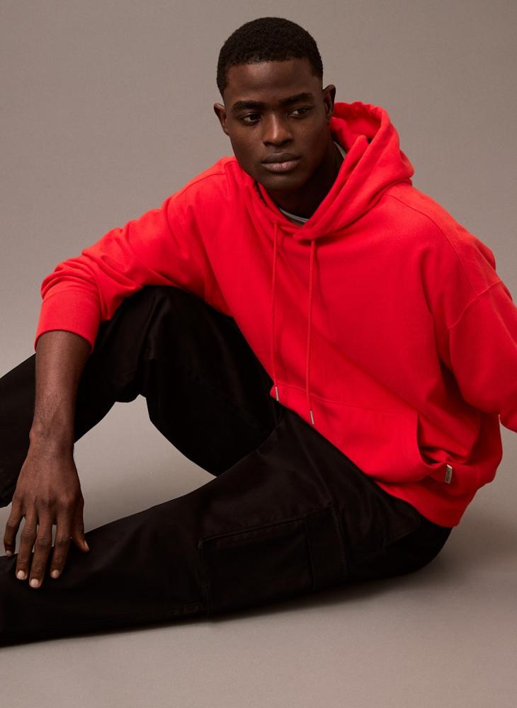 Calvin Klein Jeans Straight Cotton Twill Cargo Trousers - Image 5