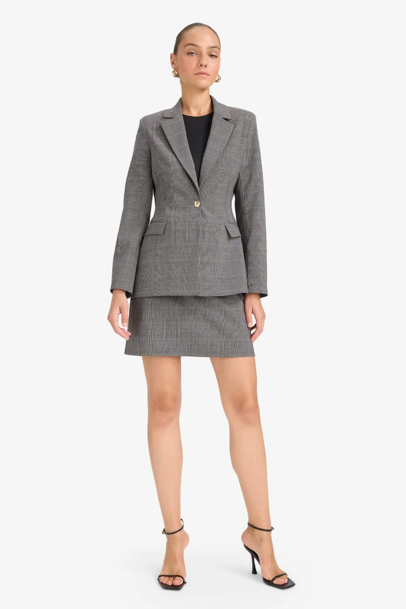 Defacto Slim Fit Jacket Collar Blazer