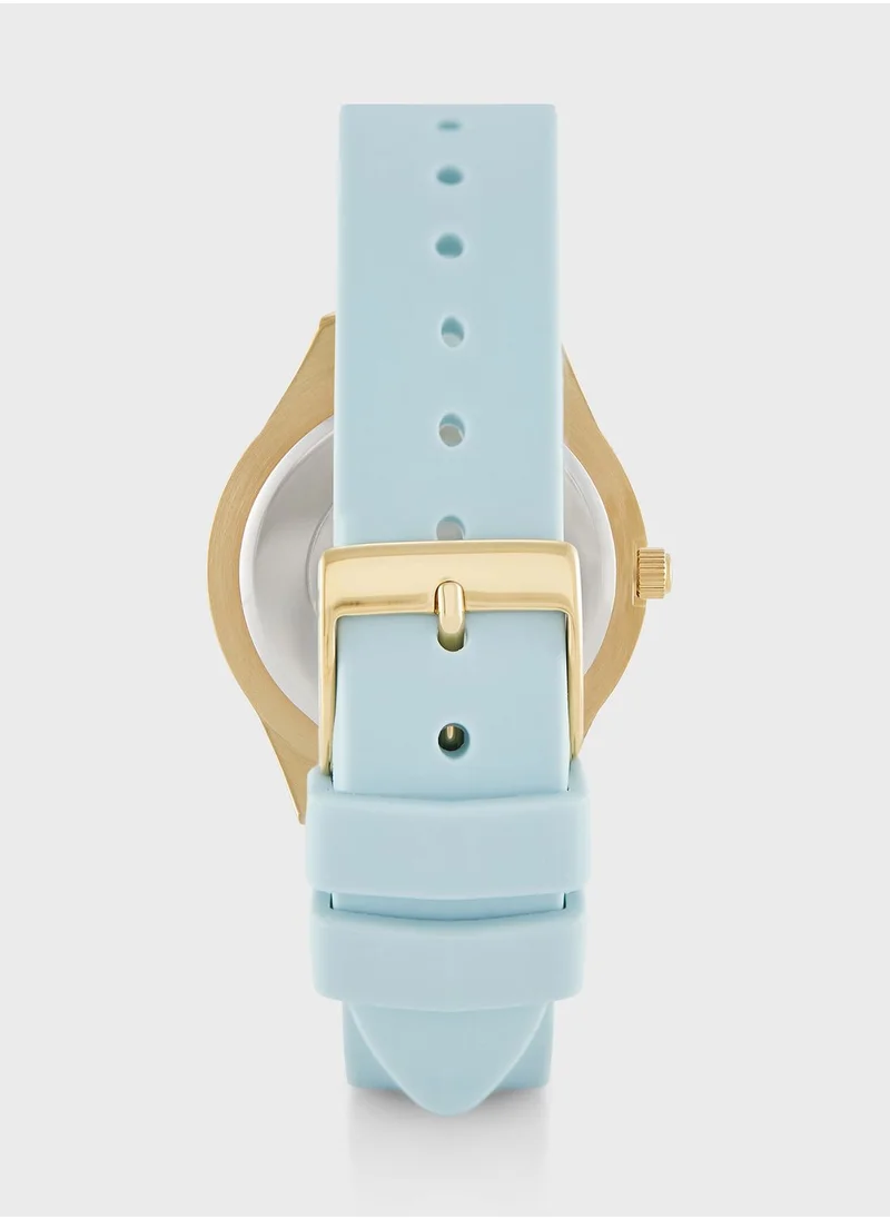 GUESS Mini Wonderlust Lather Strap Analog Watch