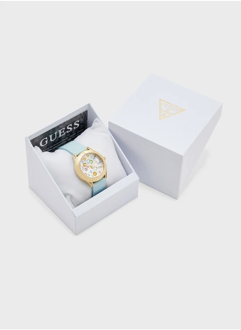 GUESS Mini Wonderlust Lather Strap Analog Watch