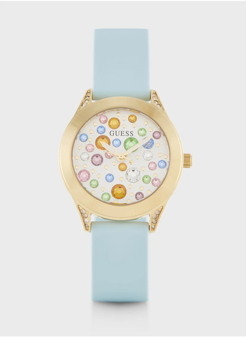GUESS Mini Wonderlust Lather Strap Analog Watch
