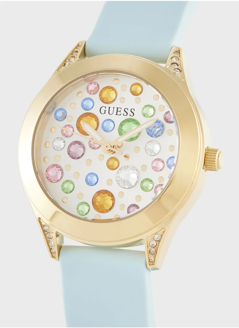 GUESS Mini Wonderlust Lather Strap Analog Watch