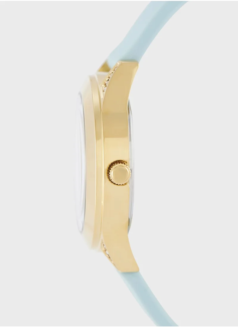 GUESS Mini Wonderlust Lather Strap Analog Watch