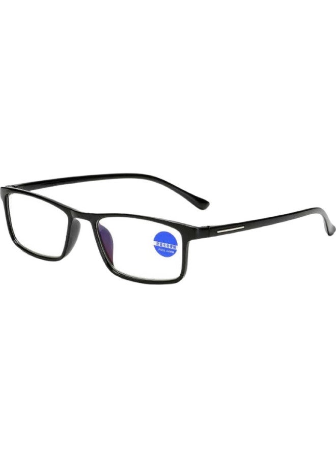 YIDUN Fashion Full-Frame Reading Glasses, High-Definition Tr90 Lightweight Frame Anti-Blue Light Reading Glasses, 150 Degrees - Image 3