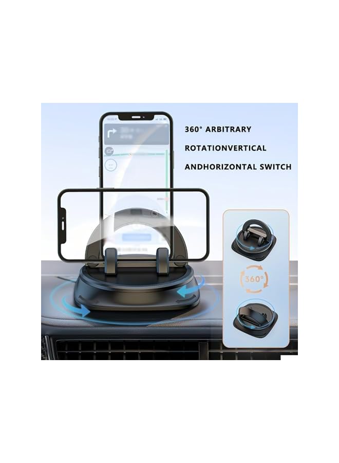 Green Tiger Phone Mount for Car, Dashboard Cell Holder 360° Rotatable Car with Non-Slip Silicone, Car Phone Mount Pad Mat for Various Dashboards, Slip Free Desk Phone Stand Compatible with Cell Phone - Image 2