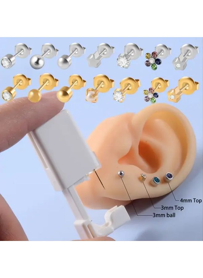 Disposable Sterile Ear Piercing Tool 1 PC 23 300 Painless Household Ear Bone Gun - Image 1