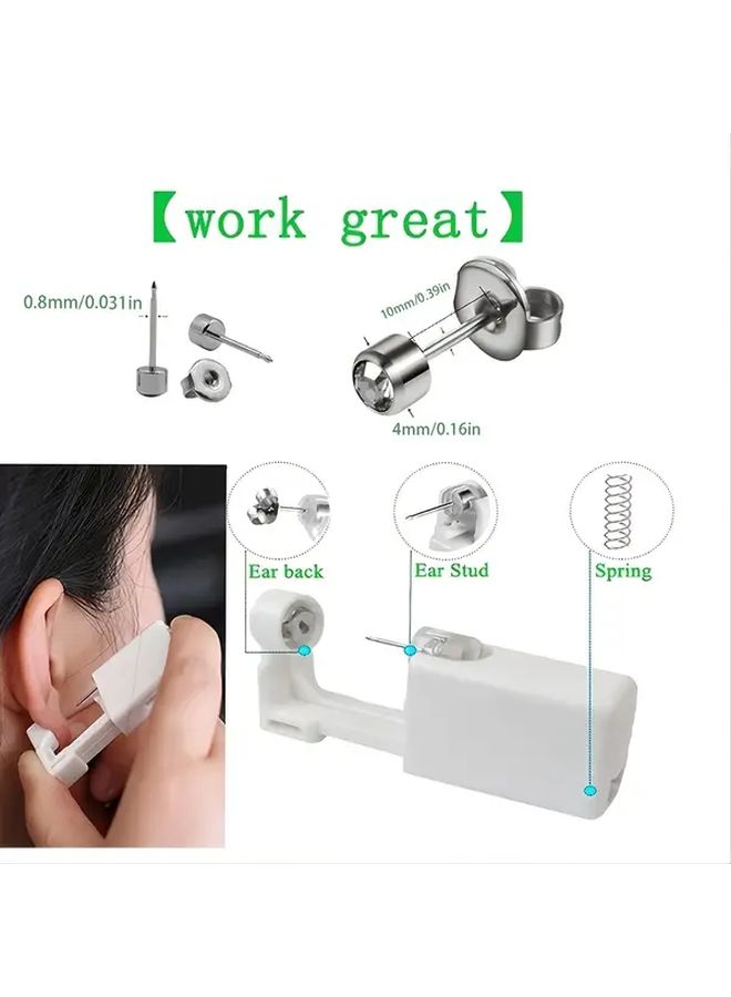 Disposable Sterile Ear Piercing Tool 1 PC 23 300 Painless Household Ear Bone Gun - Image 3
