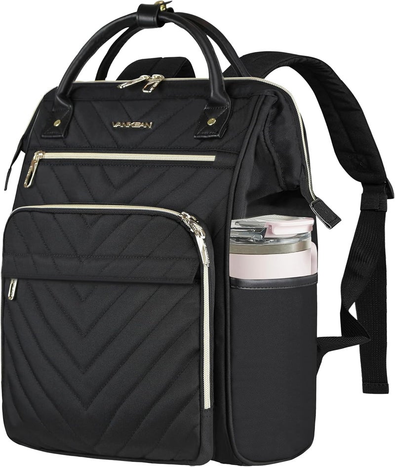 VANKEAN Laptop Backpack for Women Men 17 Inch Stylish Computer Work Backpack - Image 1