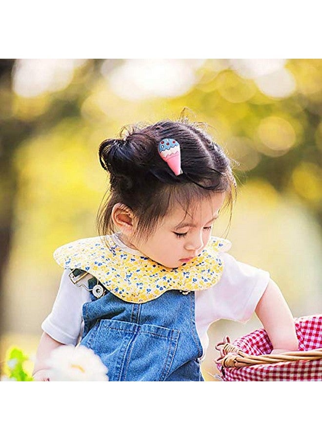 Belicia Belicia 10Pcs Fruit Children's hair accessories, Hair Clips,Hairpin,Super Cute Girls Duckbill Clip,Small Clip,Headdresses,Ice Cream,Clouds(Color) - Image 3