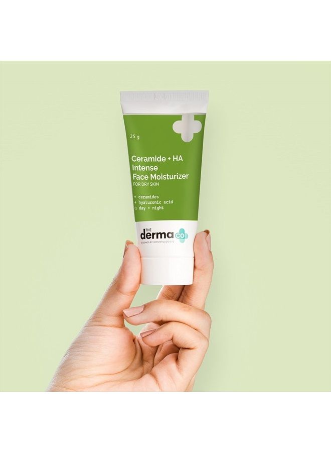 THE derma Co Ceramide + HA Intense Moisturizer for Face, Dry Skin Moisturiser - 25 gm - Image 2