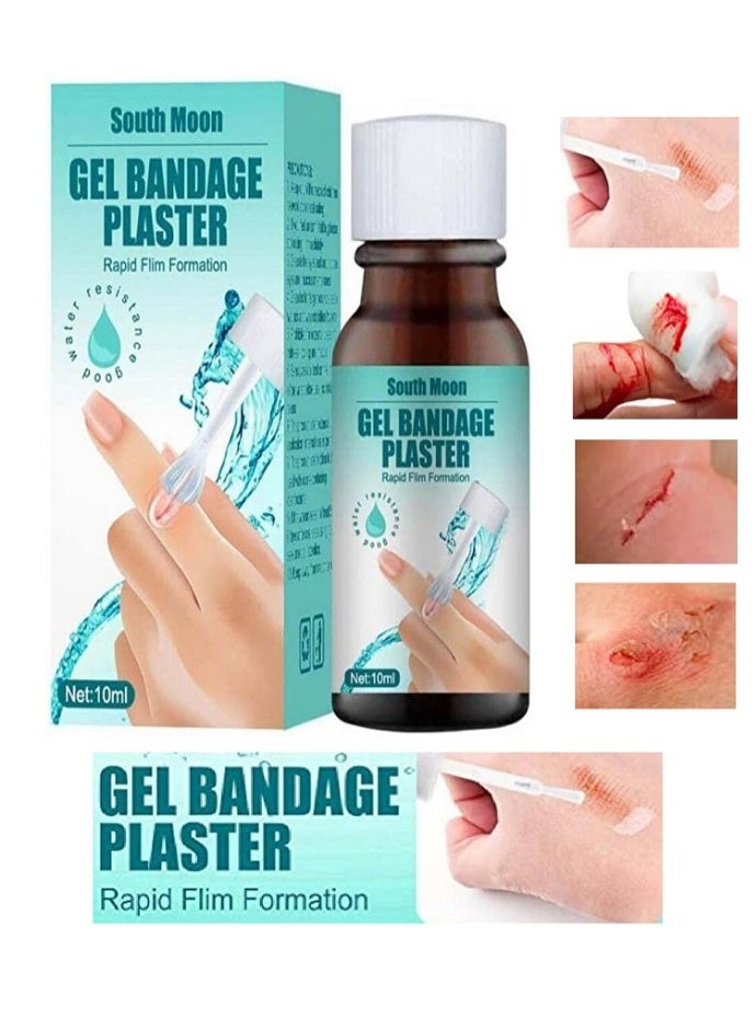 SOUTH MOON Liquid Dressing, Liquid Plaster, Waterproof, Skin Adhesive For Wounds, Quick-Drying, Breathable Wound Care Bandage For Scratches- 10ml - Image 1