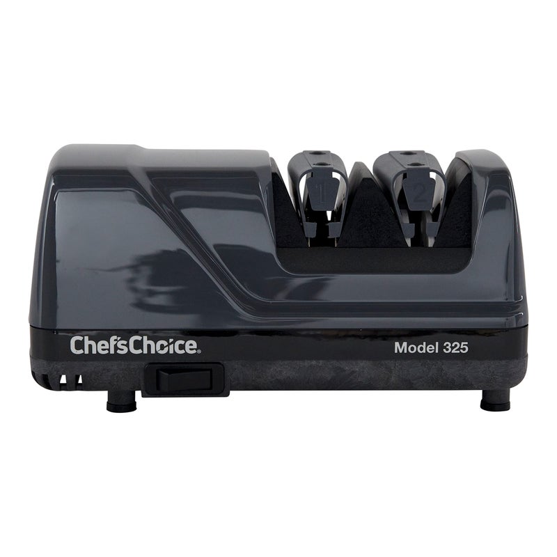 ChefsChoice شيفز تشويس 325 شارب كهربائي للمطبخ مع شحذ الماس المحترف، معتمد من NSF، 2-مرحلة، رمادي - Image 4