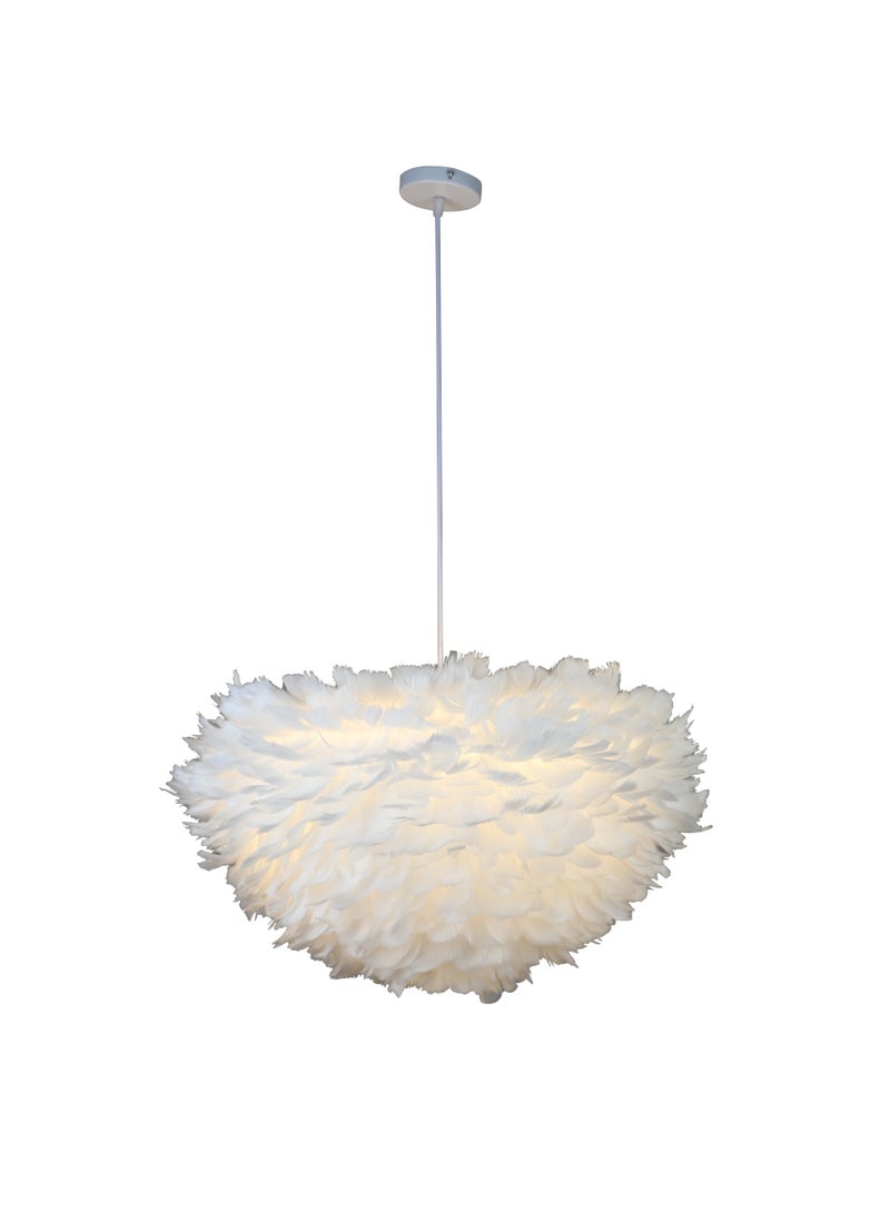 Hummer Modern Chandelier – White Finish – Elegant and Timeless Design – E27×3 – Soft and Beautiful Lighting – 60 cm Size - Image 5