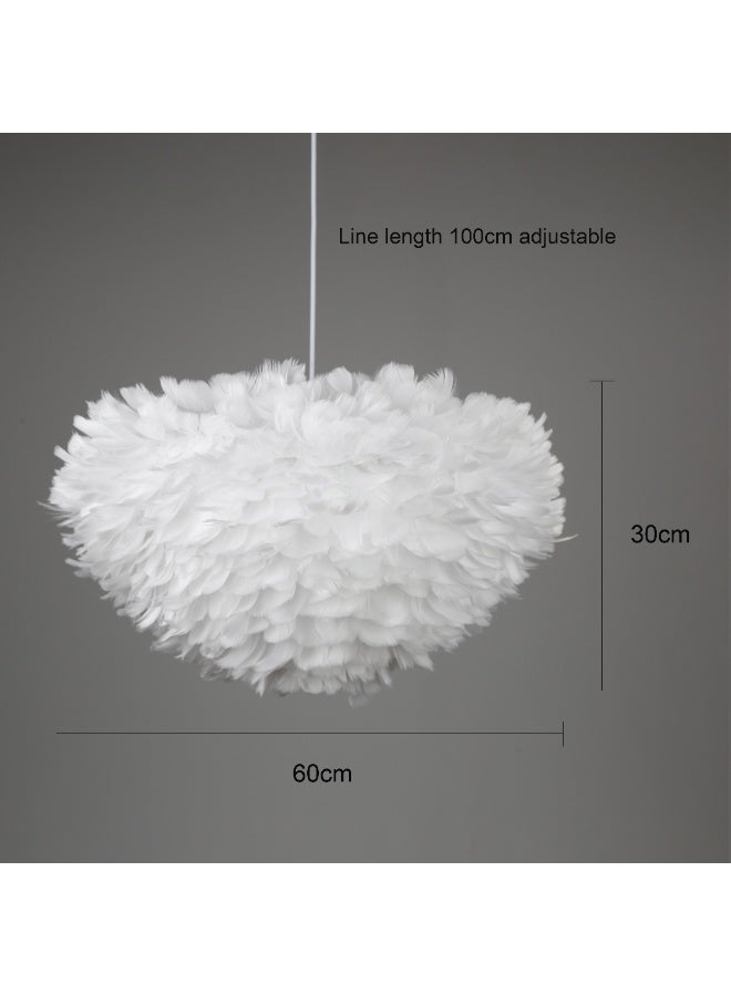 Hummer Modern Chandelier – White Finish – Elegant and Timeless Design – E27×3 – Soft and Beautiful Lighting – 60 cm Size - Image 4