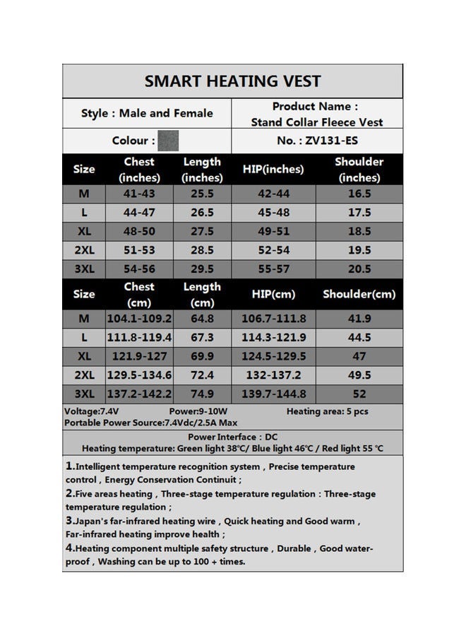 MUNTAQI USB Charging Electric Heated Jacket - Image 4