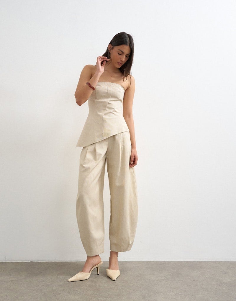 TOPSHOP Open Neckline Assymetric Bandeau Top - Image 3