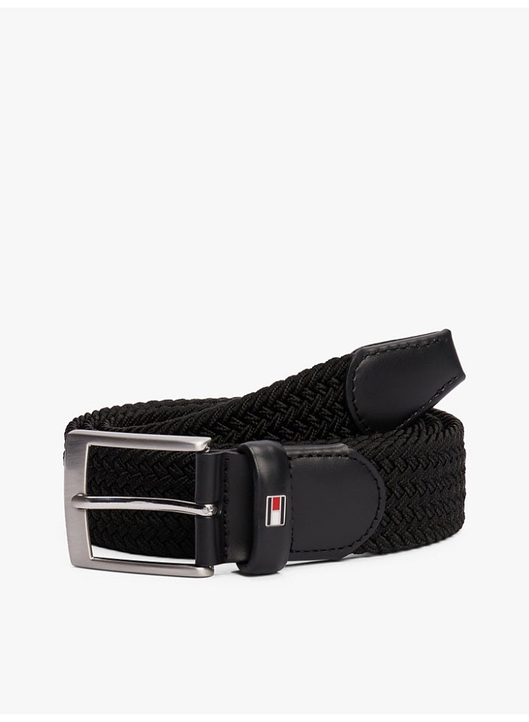 TOMMY HILFIGER Adan Tonal Braided Elastic Webbing Belt - Image 1