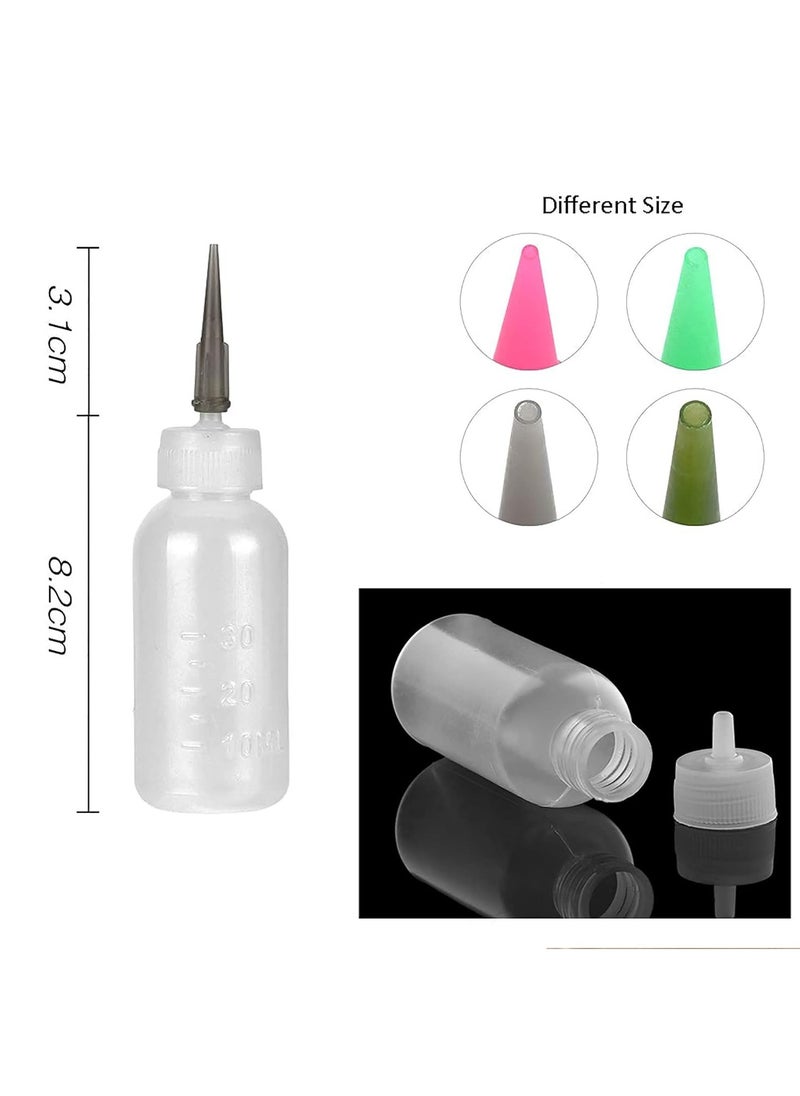 Tiebeauty - Pack of 8pcs 1 Oz.Jagua Henna Temporary Tattoo Bottle Kit, Multi Purpose Precision Applicator with 16 Blunt Tips for Body Art Paint DIY Project - Image 1