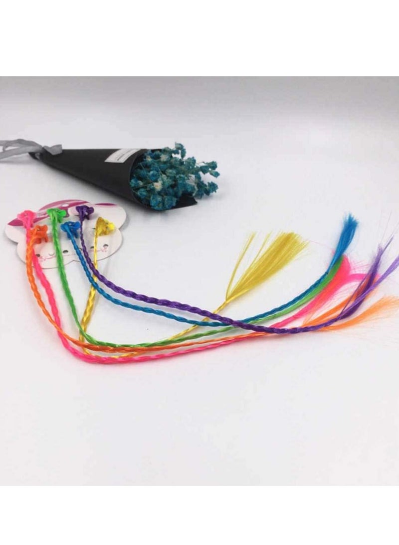 Loquat 36 Pcs Braided Hair Clips, Clip-On Extensions, Barrettes for Kids, Party Favors, Fashion Hairpieces - Image 4