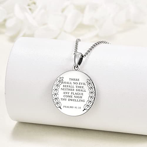 YFN Saint Michael Necklace Sterling Silver Religious Protector Pendant St Michael Archangel Jewelry Gifts for Women Men - Image 3