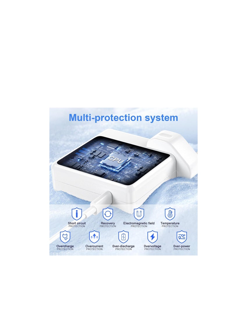 Terabyte شاحن USB C بقوة 96 واط لجهاز MacBook Pro 13/14/16 بوصة 2024-2020، MacBook Air 13/15 بوصة 2024-2019، iPad Pro/Air 13 12.9 11 بوصة والمزيد من محولات الطاقة Type-C البديلة - Image 5