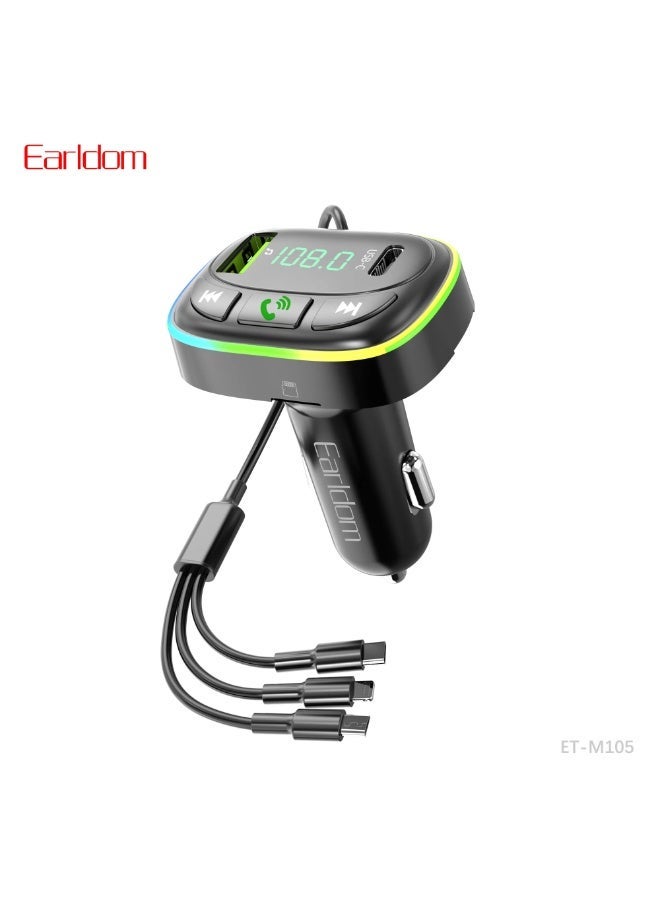 Earldom ET-M105 Fm Transmiter with charger cable - Image 1