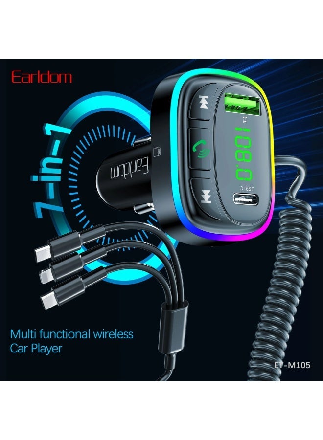 Earldom ET-M105 Fm Transmiter with charger cable - Image 3