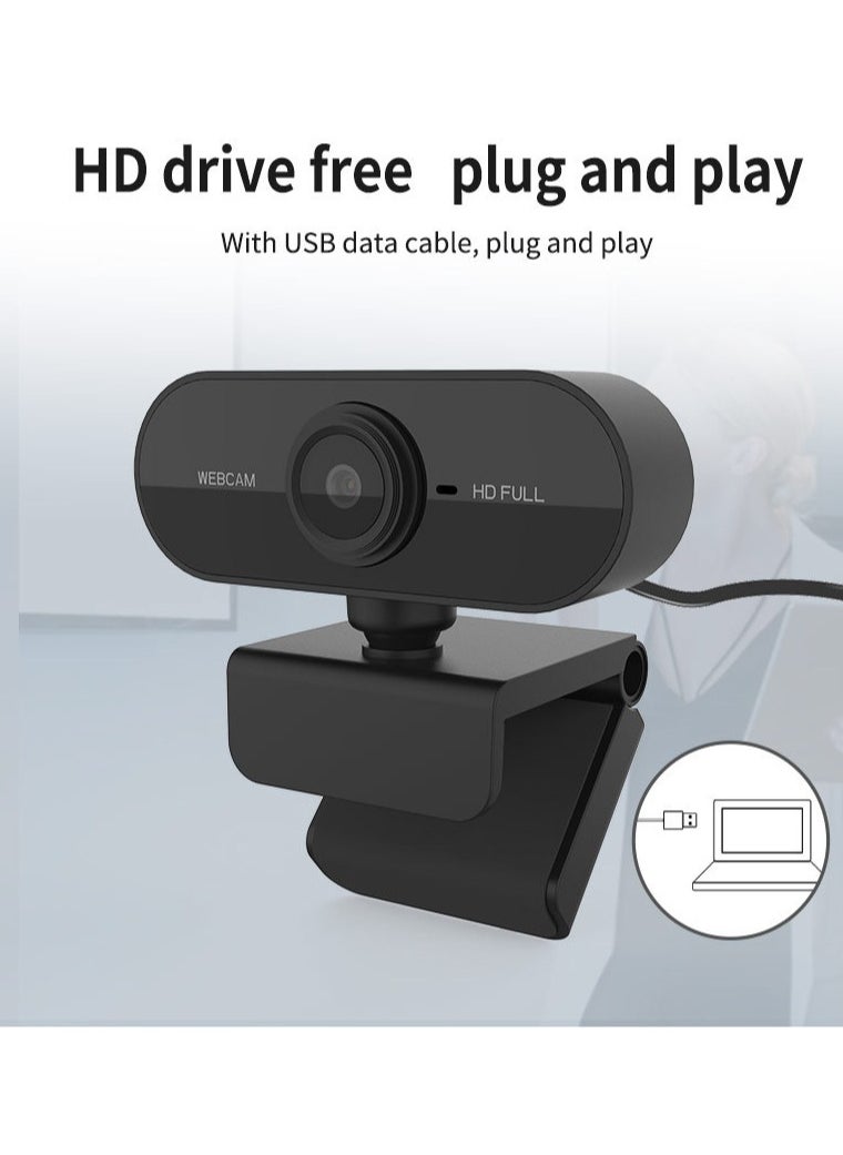غاز كاميرا ويب للكمبيوتر عالية الوضوح 1080P كاميرا ويب USB كاميرا ويب للمؤتمرات ميكروفون مدمج  - Image 3