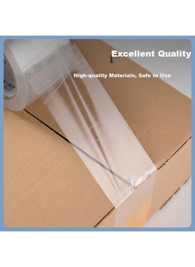 COMIX Transparent Tape/wide Tape/packaging Tape High Transparency Packing Tape Cloth Tape 6 Rolls Width 55mm*60y*50um Length 54.9m/roll Ep029 - Image 3