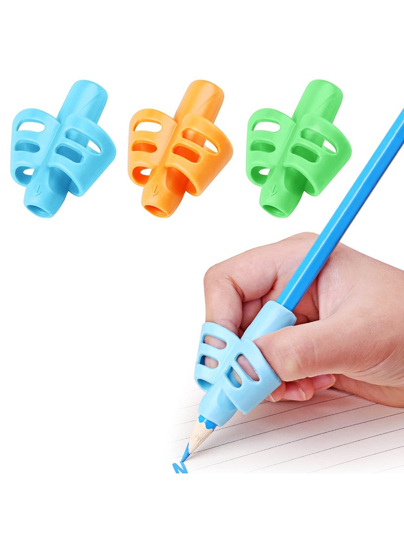 Generic - Pencil Grips, Pencil Grips for Kids Handwriting, Children Pen Writing Aid Grip Set Posture Correction Tool for Kids Preschoolers Children, Hollow Ventilation Design, 3 Pack - Image 1