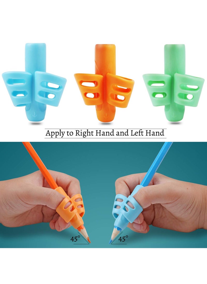 Generic - Pencil Grips, Pencil Grips for Kids Handwriting, Children Pen Writing Aid Grip Set Posture Correction Tool for Kids Preschoolers Children, Hollow Ventilation Design, 3 Pack - Image 1
