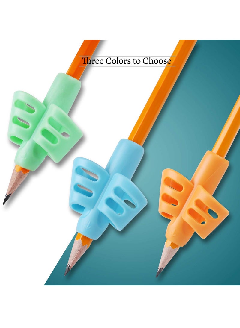 Generic - Pencil Grips, Pencil Grips for Kids Handwriting, Children Pen Writing Aid Grip Set Posture Correction Tool for Kids Preschoolers Children, Hollow Ventilation Design, 3 Pack - Image 1