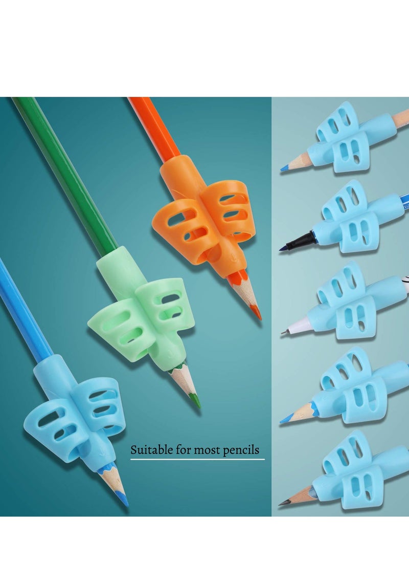Generic - Pencil Grips, Pencil Grips for Kids Handwriting, Children Pen Writing Aid Grip Set Posture Correction Tool for Kids Preschoolers Children, Hollow Ventilation Design, 3 Pack - Image 1
