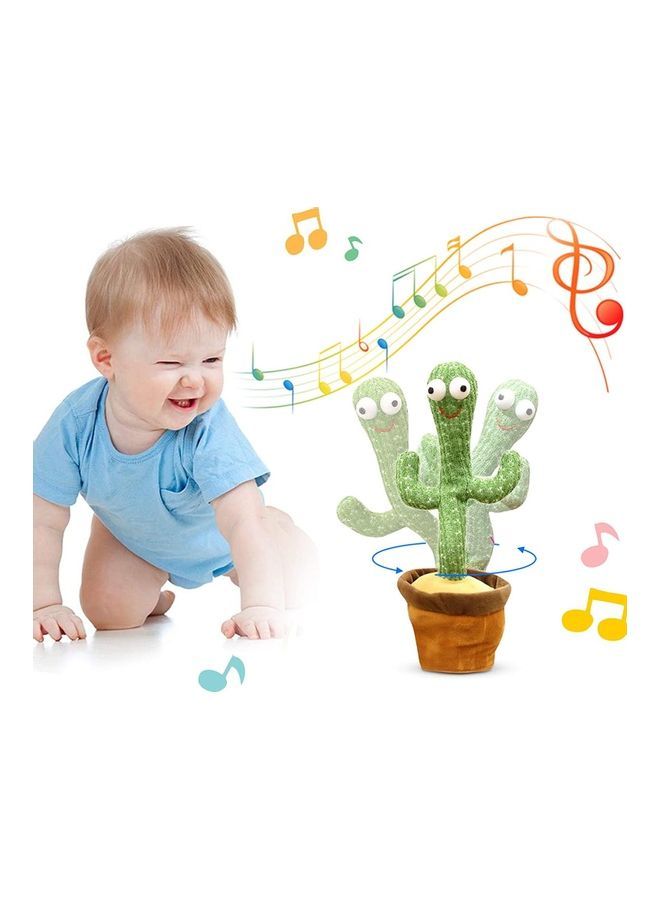 NIBEMINENT Electric Dancing Cactus Plant Stuffed Toy With Music Durable And Looks Cute - Image 1