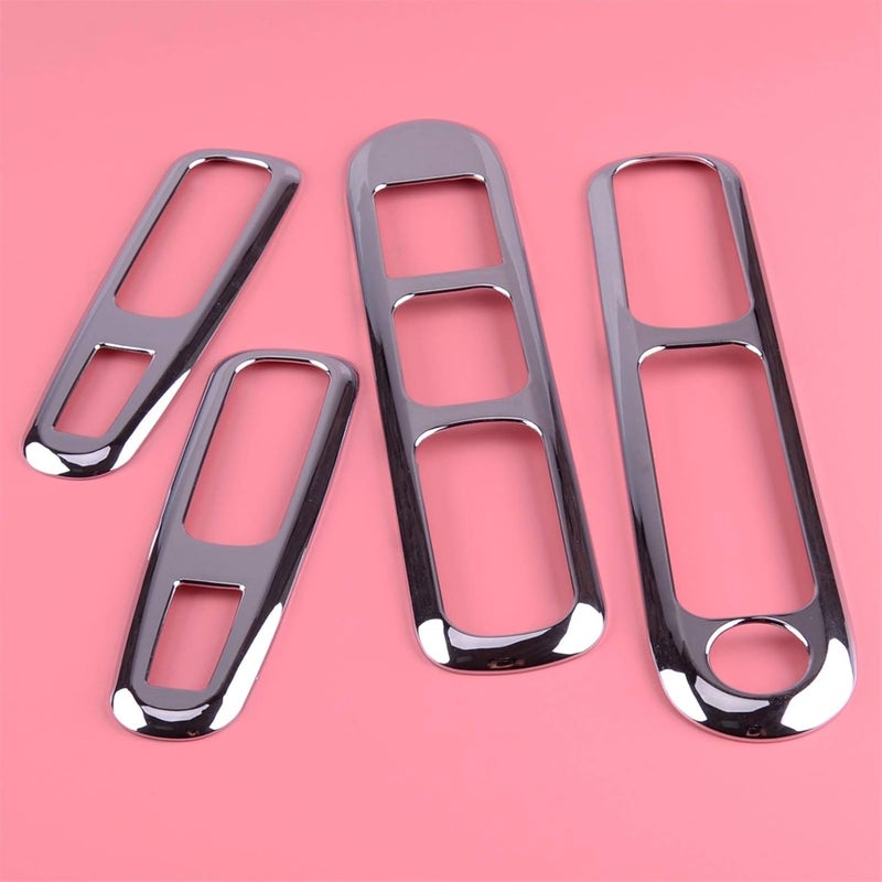 QASULER Chrome Car Door Handle Trim for Peugeot 3008 - Image 2