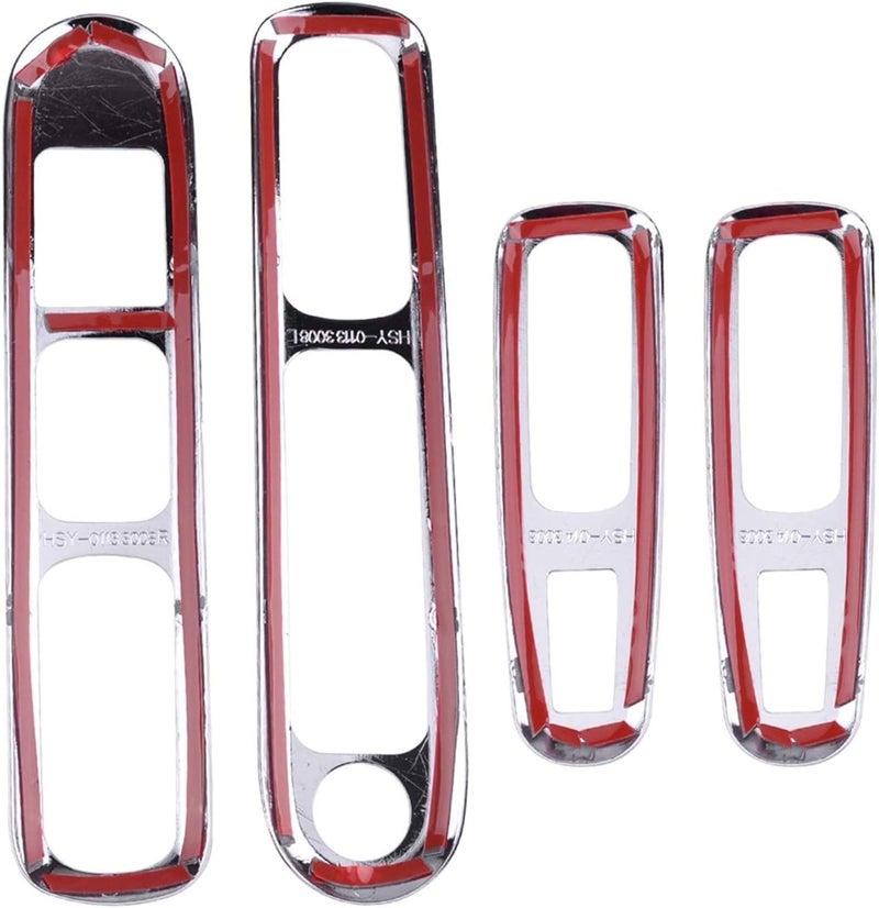 QASULER Chrome Car Door Handle Trim for Peugeot 3008 - Image 1