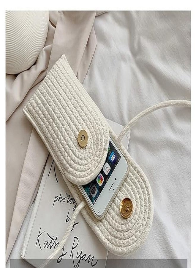 Mobile Sling Bag For Women/Side Shoulder Small Crossbody Bag/Phone Bag for Women/Cell Phone Purse Handmade Jute Fabric For Women,Ladies (Medium, Cell Phone Jute Bag, Green) - Image 2
