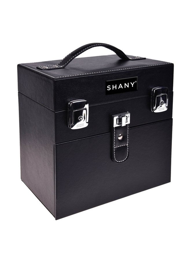 Shany SHANY Color Matters - Makeup Travel Case Nail Accessories Organizer and Makeup Train Case - Makeup Storage Box - Black  - Image 2