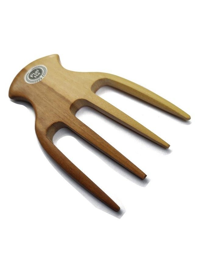 Plai Na - Natural Wood Comb Big Wide Tooth Wooden Afro Pick Handmade For 2C3A Hair Thick Wet And Curly Hair For African American - Image 1
