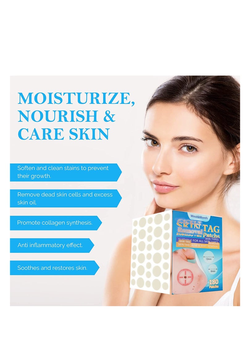 Generic - 180 Pcs Acne Pimple Patch - Hydrocolloid Spot Stickers in 3 Sizes for Blemishes and Zits, Safe for Face and Body, Not Tested on Animals, Free from Toxic Ingredients. - Image 1