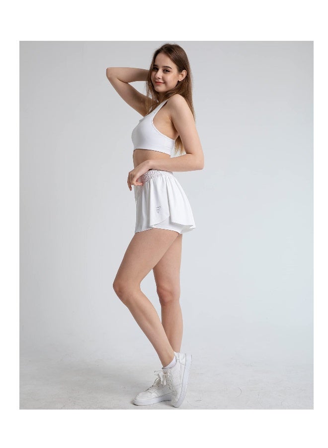Womens Flowy Shorts with Pockets (L Size) - Image 4