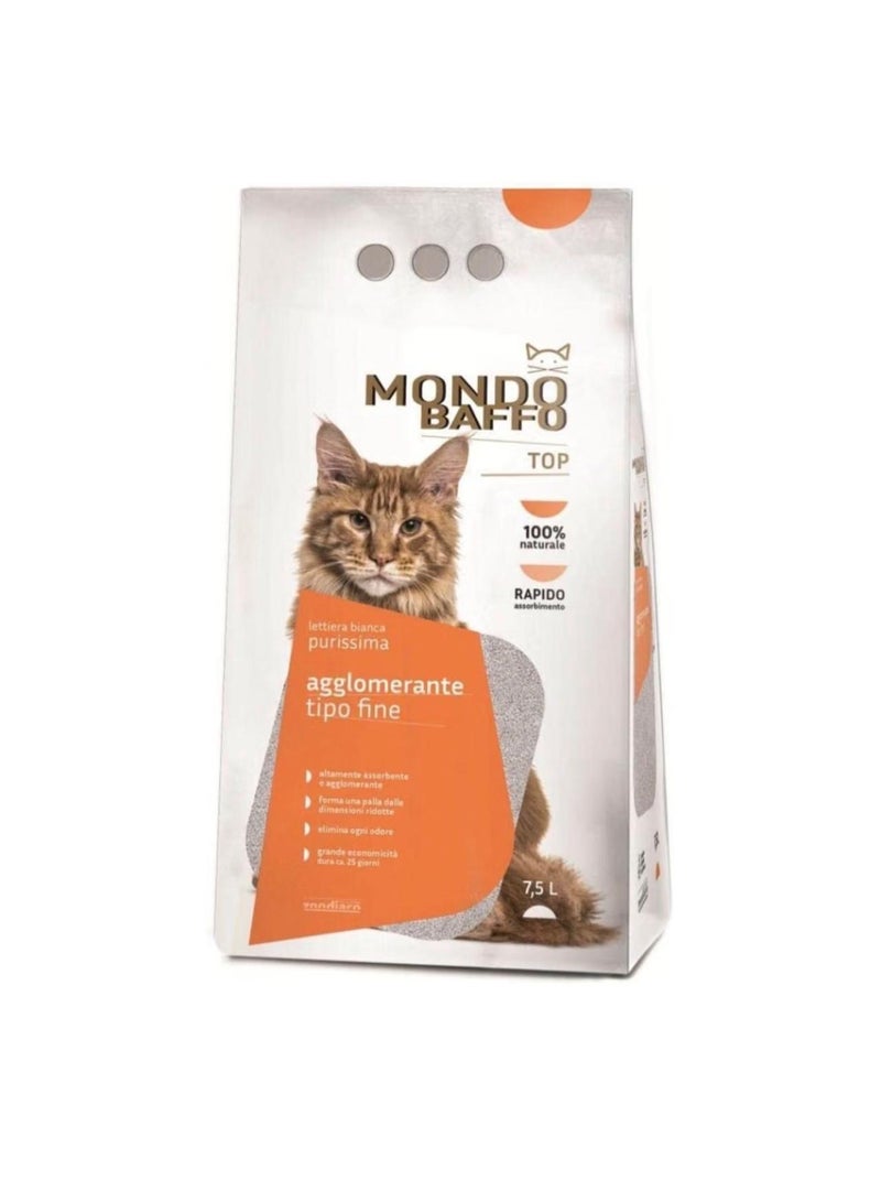 Mondo Baffo Orange Fine Clumping Cat Litter, 7.5 L