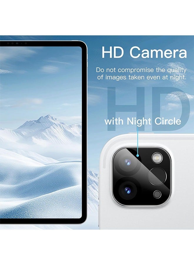 ZVEV 3-Pack Camera Lens Protector for iPad Pro 11-Inch M4 (2024) and iPad Pro 13-Inch M4 (2024), 9H Anti-Scratch HD Clear Tempered Glass, Full Coverage, Easy Installation - Image 3