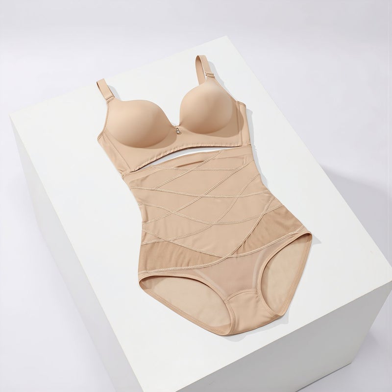 Everyday Wear Tummy Control Shapewear No Show Under Dresses Lightweight Beige M - Image 3