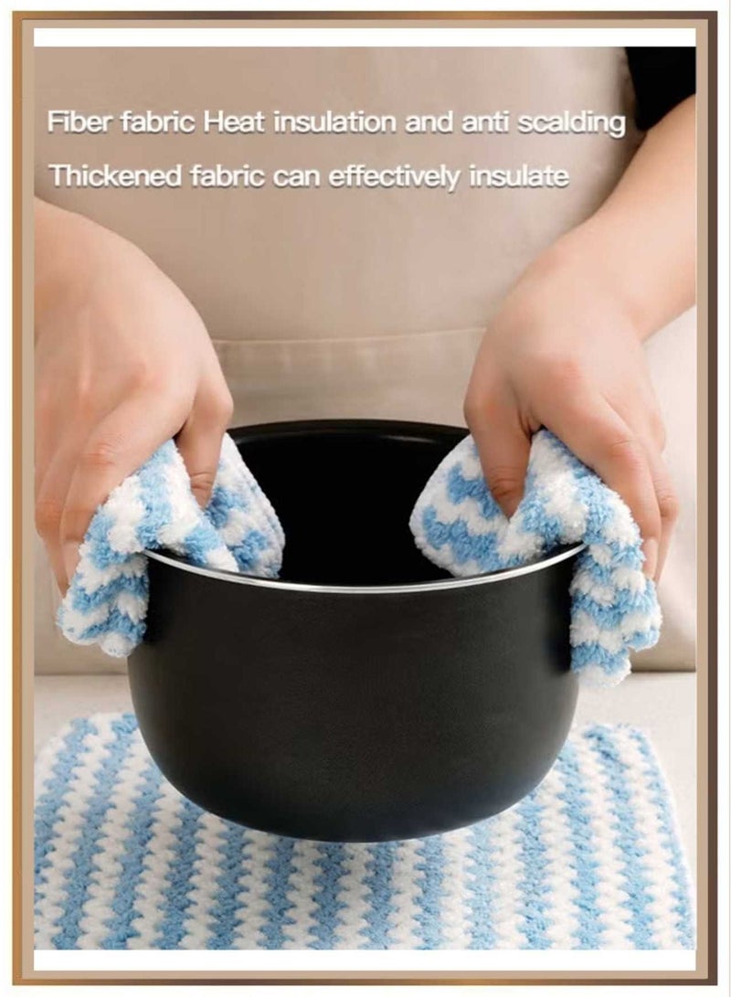 10Pcs Microfiber Highly Absorbent Cleaning Cloth, Kitchen Towel Dish Set for Washing Dishes, Easy To Clean Nonstick, Quick-Dry, Ultra-Absorbent, Non-Stick, Lint-Free, Kitchen Accessories, Kitchen Cleaning, Multi Color, 25×25cm - Image 4