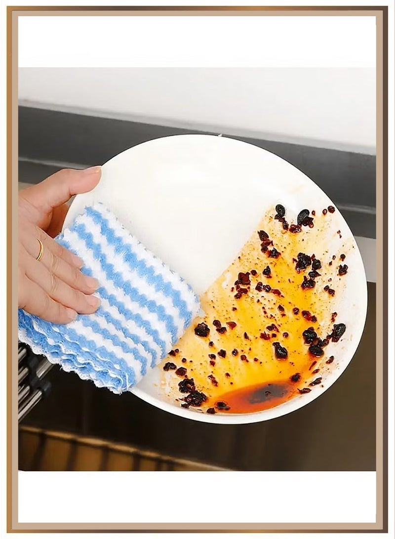 10Pcs Microfiber Highly Absorbent Cleaning Cloth, Kitchen Towel Dish Set for Washing Dishes, Easy To Clean Nonstick, Quick-Dry, Ultra-Absorbent, Non-Stick, Lint-Free, Kitchen Accessories, Kitchen Cleaning, Multi Color, 25×25cm - Image 2